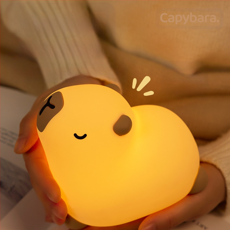 Meditációs Kabi Bala éjszakai fény, hangulat, asztali díszek, Pat Light, hálószoba, éjjeliszekrény, USB töltő, szilikon éjszakai fény