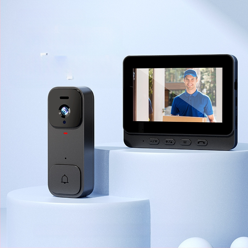 Piiriülene X7 nutikas video uksekell koduseks kasutamiseks ekraaniga, traadita intercom, kõrglahutusega videovalve, plahvatuskindel