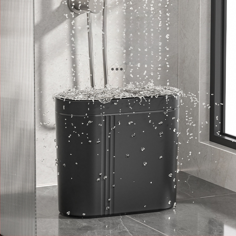 Buitinė intelektuali indukcinė šiukšliadėžė su didele talpa elektrinė atviro dangčio šiukšliadėžė virtuvės sanitarinė sieninė šiukšliadėžė