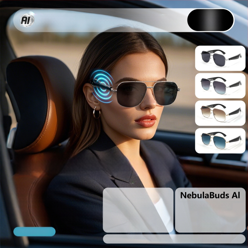 Ai tõlke nutikad Bluetooth-audioprillid kaugjuhtimispuldiga kaamera Gy100 spordimoodne stiilne UV-vastane uus stiil