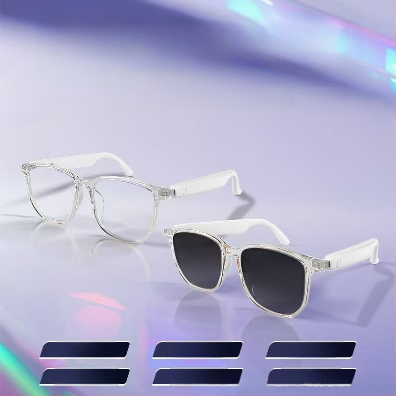 Piiriülesed nutikad prillid Bluetooth-prillid päikeseprillid polariseeritud ultraviolettkiirguse vastased sinise valguse vastased laulukõne vahetatavad läätsed