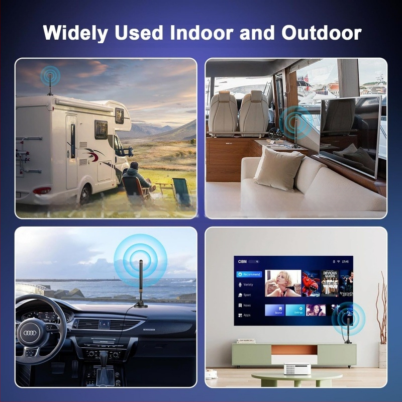 Uus veekindel 4K HD sise- ja välistingimustes kasutatav digitaaltelevisiooni antenn võimendatud signaali vastuvõtjaga HDTV antenn