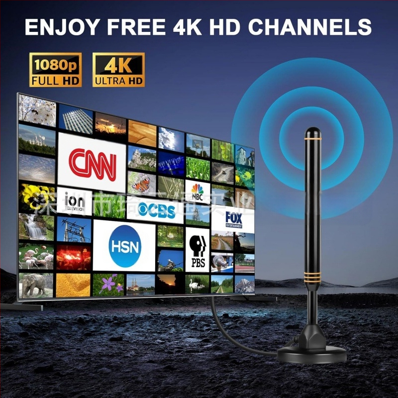 Uus veekindel 4K HD sise- ja välistingimustes kasutatav digitaaltelevisiooni antenn võimendatud signaali vastuvõtjaga HDTV antenn