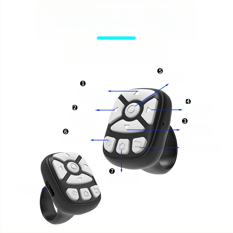 Naujas tingus belaidis „Bluetooth“ žiedinis nuotolinio valdymo pultas su įkraunamu itin ilgu baterijos veikimo laiku, visiškai universalus televizoriaus nuotolinio valdymo pultas, gamintojas