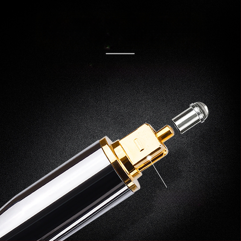 Palaviku optilise kiu heliliin ruudukujulise suu ja ümara suu vahel, 3,5 mm SPDIF digitaalsignaaliliini mängija projektori liin