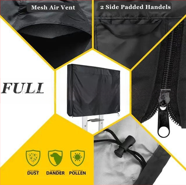 Pārrobežu ražotāju pārvietojams TV pārsegs TV pārsegs iekštelpu un āra vertikāls TV putekļu pārsegs Oksfordas audums