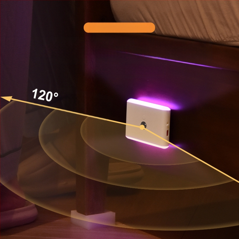 Új RGB indukciós lámpa emberi test indukciós lámpa intelligens töltés infravörös színes mágneses LED éjszakai fény lábfény