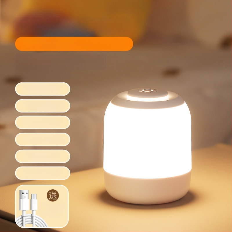 Éjjeli fény hálószoba alvás asztali lámpa éjjeli hálóterem gyerekek baba etetése szemvédő dugó újratölthető távirányító