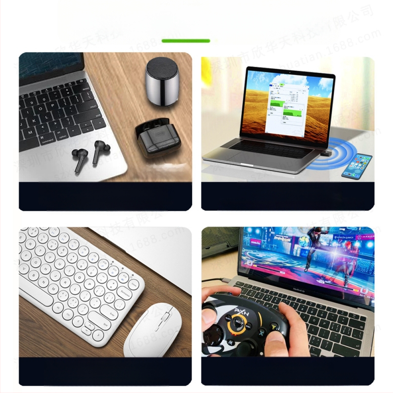 Jauns Bluetooth adapteris 5.4 bez draivera galddatoram, klēpjdatoram, USB Bluetooth uztvērējam, raidītājam, austiņām un skaļrunim