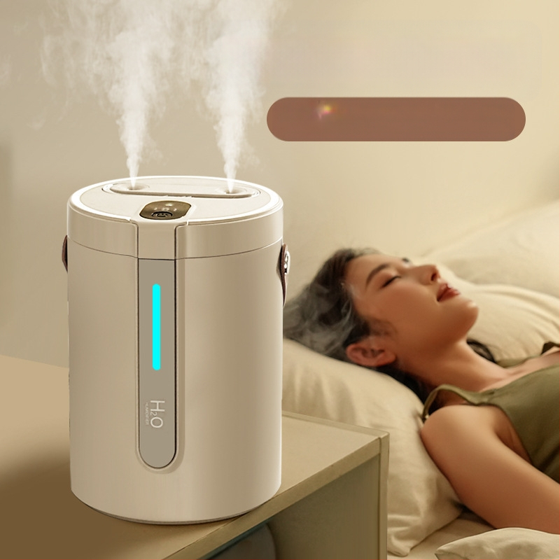 Párásító hálószobába, kis asztali párásító, háztartási, nagy permetezésű, nagy kapacitású, csendes hálószobai légpárásító