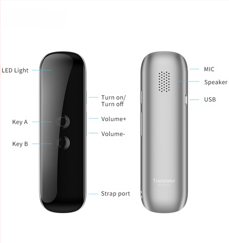 Piiriülene G5 intelligentne keeletõlke masin äriõppe tõlkepliiats Bluetooth kaasaskantav salvestushääle fototõlkepulk