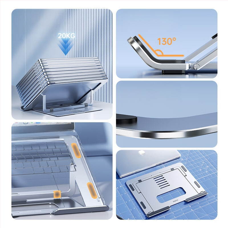 Green Giant (Llano) alumiiniumisulamist sülearvuti alus tahvelarvuti alus vertikaalse tõsteradiaatori kõrgendusriiul