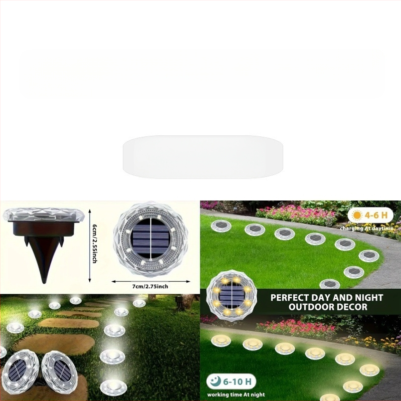 Saulės energija palaidoti lauko sodo šviestuvai, kiemo, mažo kiemo, vandeniui atsparūs grindų saulės energija palaidoti sodo šviestuvai