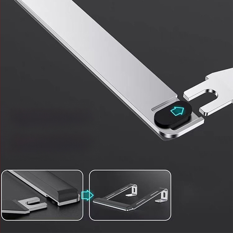 Sülearvuti kronsteini alumiiniumsulamist soojuse hajumise tugiklamber ergonoomiline lauaarvuti kronstein libisemiskindel 10-17 tolli