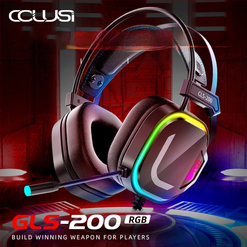 Headset RGB gamer headset vezetékes e-sport csirkeevő USB asztali számítógép notebook zajcsökkentés határokon átnyúló raktáron