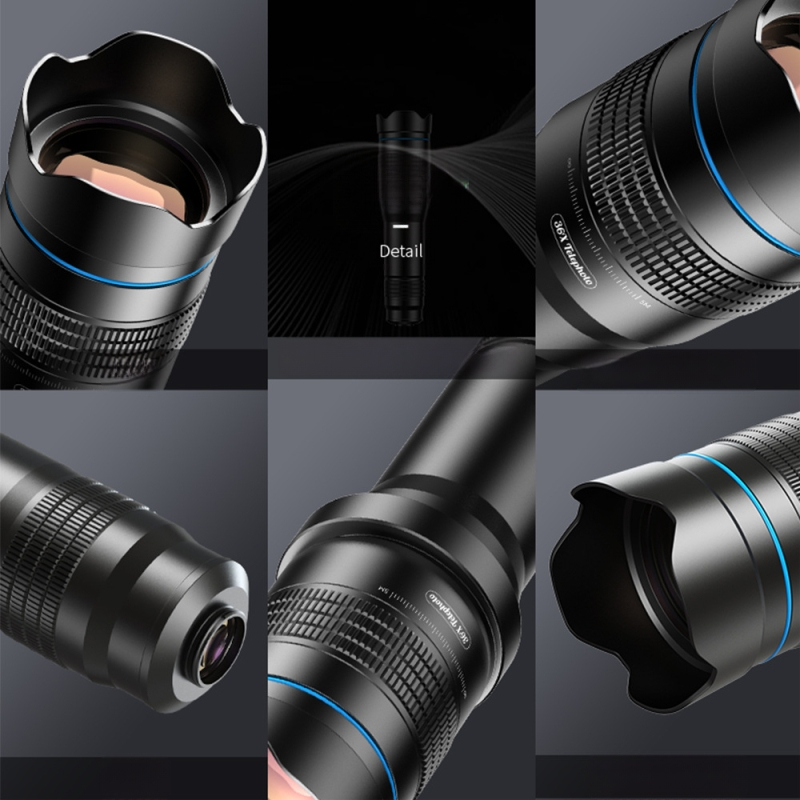 Apexel Export Hot Selling mobiiltelefoni teleobjektiiv 36X Välifotograafia Fotokontsert Pallimäng Eluskalapüügi