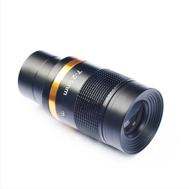 Astronominio teleskopo priedai 7–21 mm kintamo didinimo okuliaras, metalinis, nuolatinio priartinimo 1,25 colio 31,7 mm