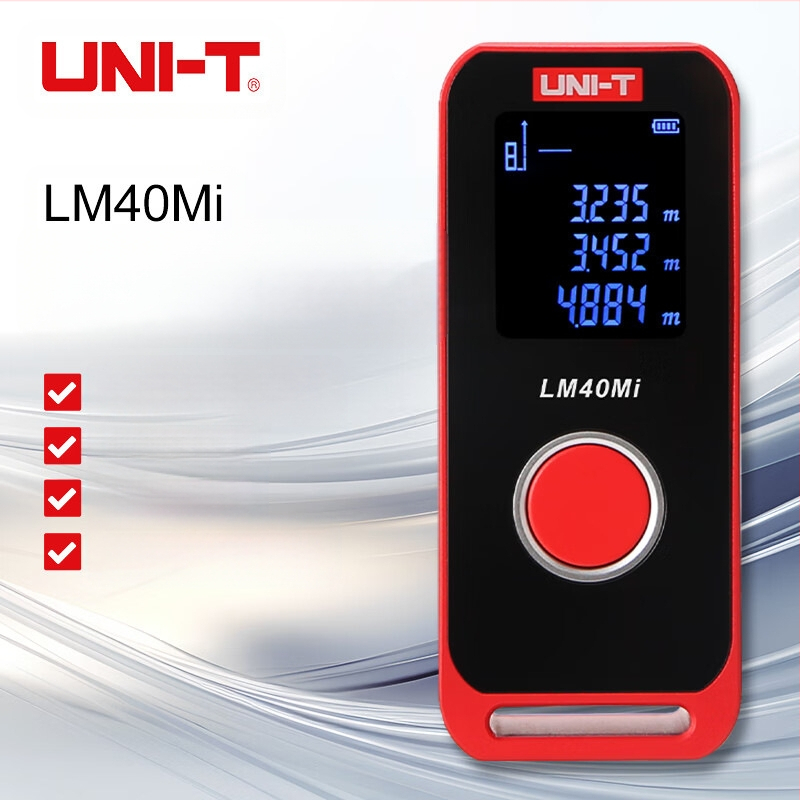 Ulid LM40BM/Mi lāzera tālmērs ar Bluetooth LM40s/60s/120s digitālais displejs elektroniskais lineāls mērīšanai telpā