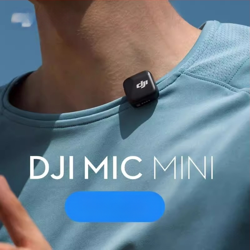 Dji Mic Mini raidītājs Mini bezvadu trokšņu samazināšanas piespraužams mikrofons Tiešraides vlog intervija Radio