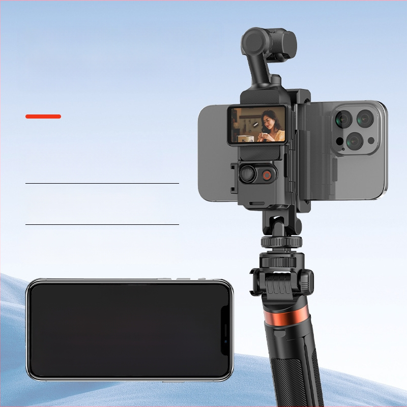 Tinka DJI Dajiang osmo pocket3 mobiliojo telefono laikikliui, suderinamam su trikojo prailginimo koto teleprompterio laikikliu