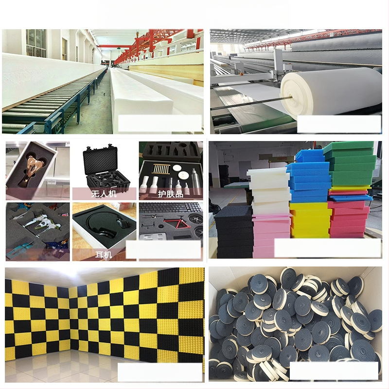 Kempinės gamintojo didmeninė prekyba pritaikyta garsą izoliuojančia ir garsą sugeriančia kempine, smūgiams atsparia vienpuse lipnia siena, garsą sugeriančia kempine