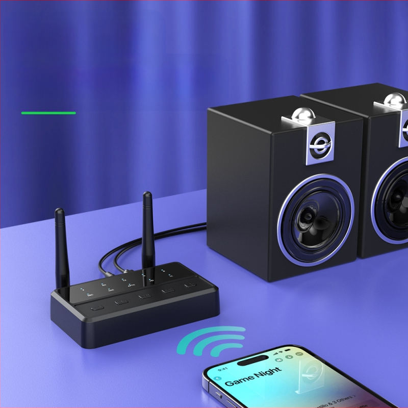 Aptx uus 3,5 mm Bluetooth-heliadapter RCA Bluetooth-vastuvõtja Bluetooth-saatja üks-kahele