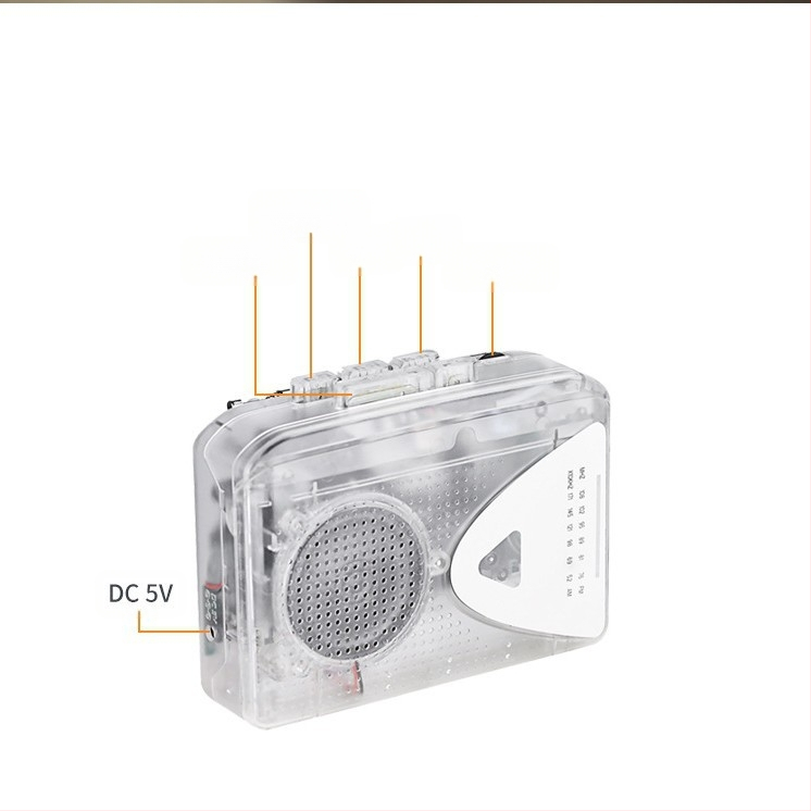 Lindi taasesitus nostalgiline kaasaskantav raadio kassettmängija raadio FMAM-raadio, mida saab kuulata väljaspool kassettmängijat Walkman