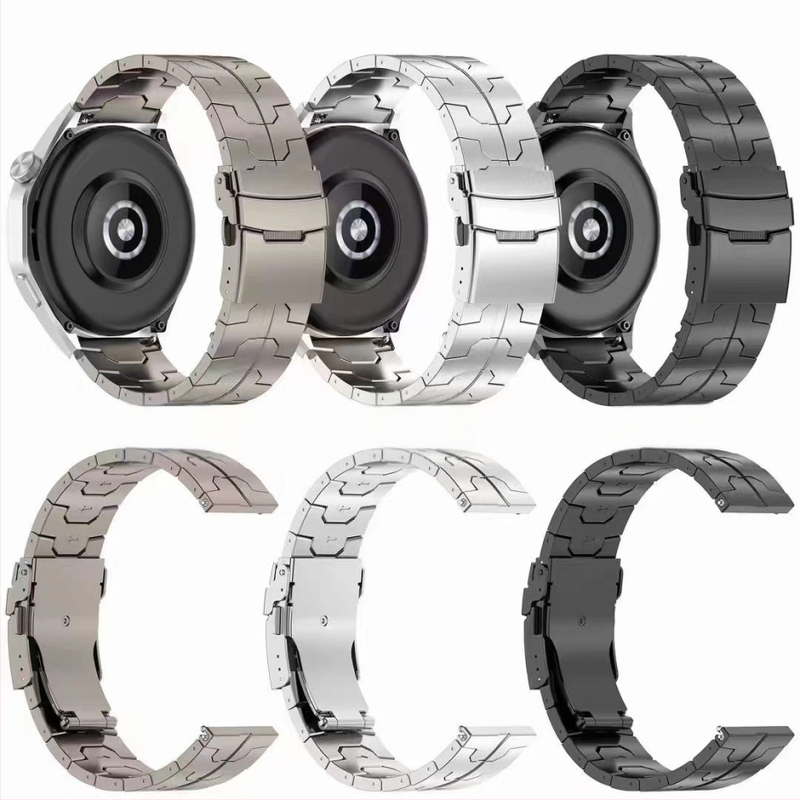 Huawei GT5/4/3/2 46mm/watch4/3Pro titaanrihm Glory 22 Iron Man terasest rihm