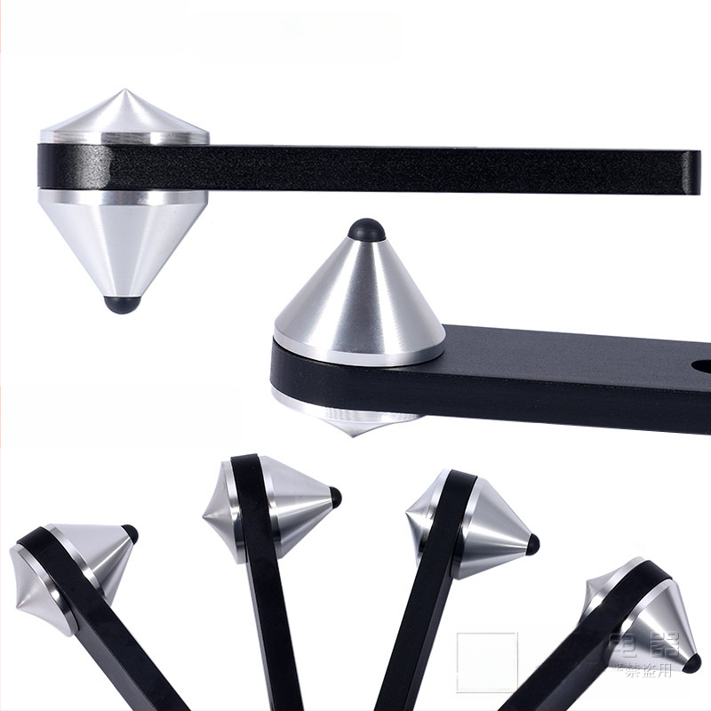 Kombineeritud kõlarijalad, Fever kõlari põrutust neelavad jalad, libisemisvastased, norskamisvastased, täisalumiiniumist audio statiivijalad