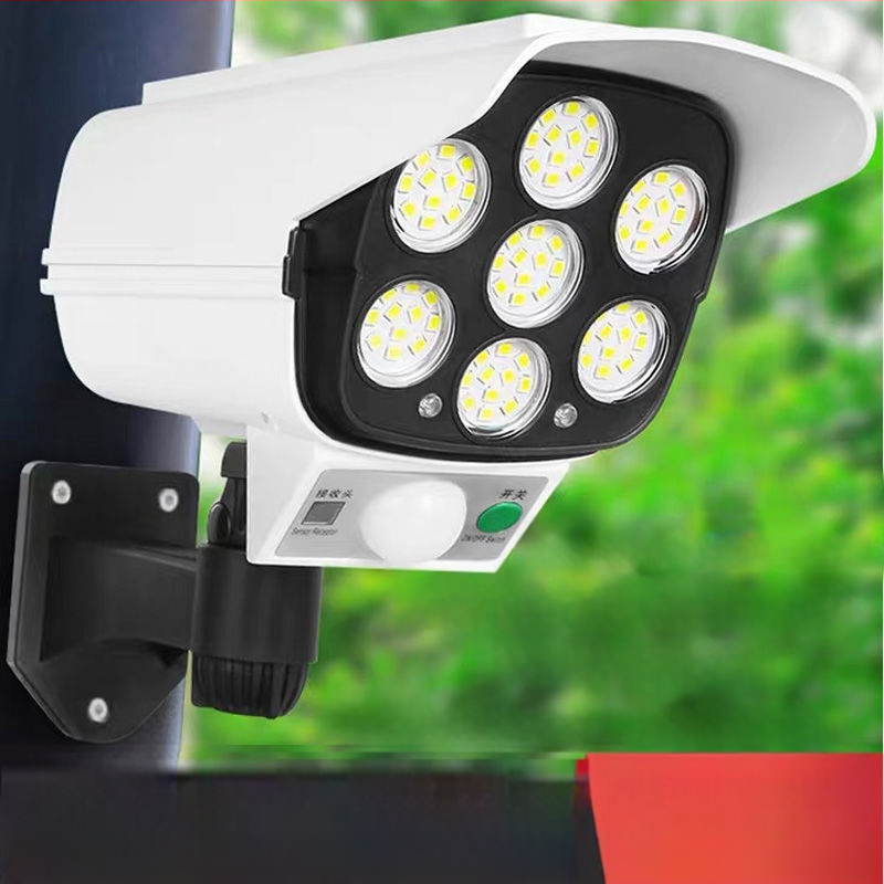 Piiriülene kaugjuhtimispult päikeseenergia simulatsiooni jälgimislamp induktsioontänavalamp seinalamp aialamp LED võltskaamera vargusvastane lamp