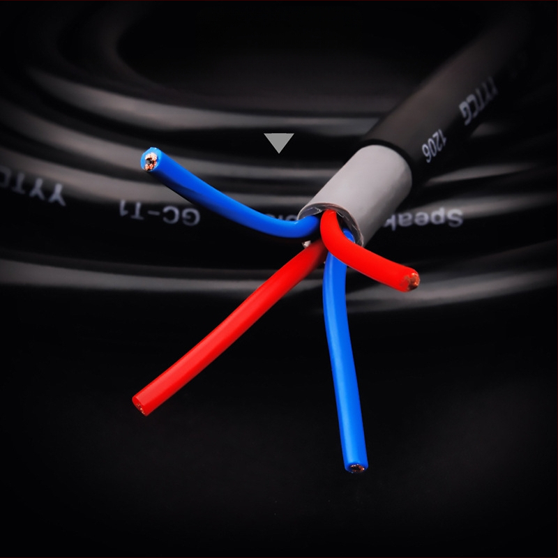 Palavikuklassi hapnikuvaba vaskkõlarikaabel kõlarikaablite ehitus Heli ruumilise heli kaabel võimendi kõlari helikaabel lahtine kaabel