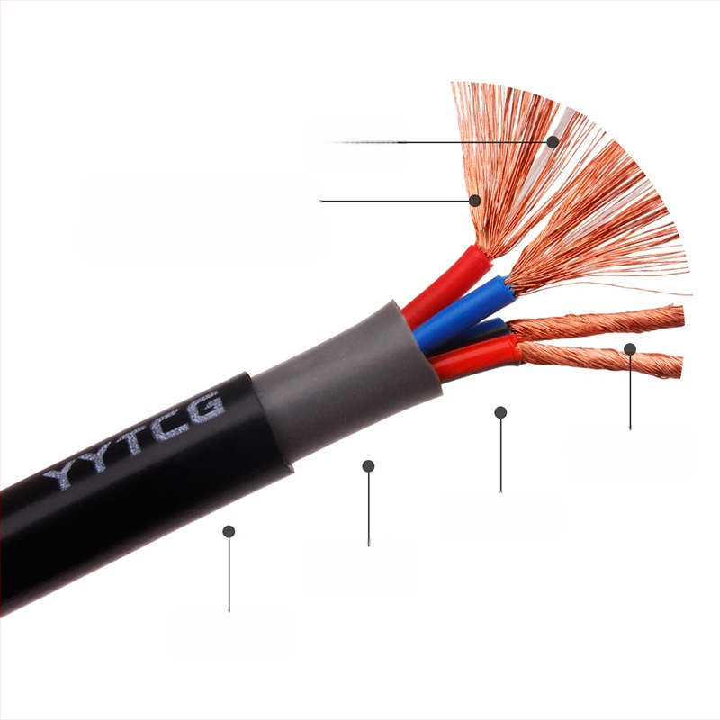 Palavikuklassi hapnikuvaba vaskkõlarikaabel kõlarikaablite ehitus Heli ruumilise heli kaabel võimendi kõlari helikaabel lahtine kaabel