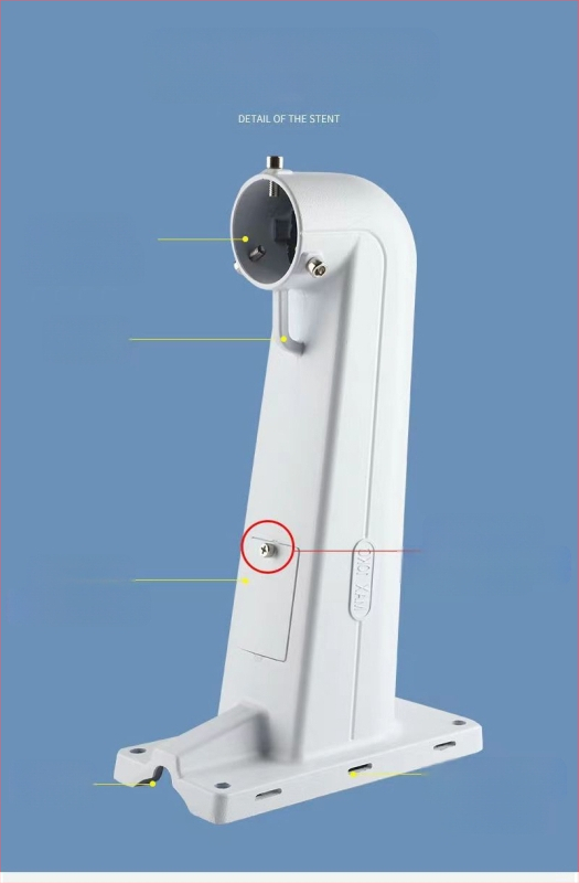 Alumiiniumisulamist jälgimiskuuliga tõstekolonni seinakinnitusklamber universaalne 1605 seinakinnituskolonni kaheotstarbeline riiul