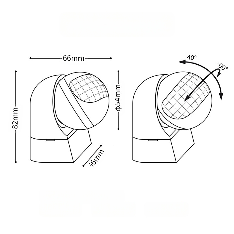 Cilvēka ķermeņa infrasarkanais sensors ar tālvadības sienas tipa ūdensizturīgu āra indukcijas slēdzi, LED gaismas indukcijas detektors, PIR