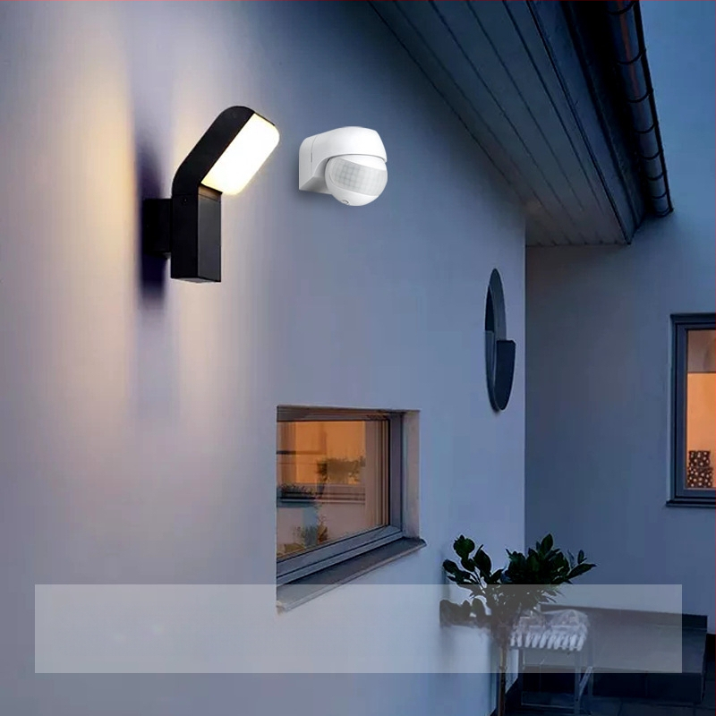 Cilvēka ķermeņa infrasarkanais sensors ar tālvadības sienas tipa ūdensizturīgu āra indukcijas slēdzi, LED gaismas indukcijas detektors, PIR