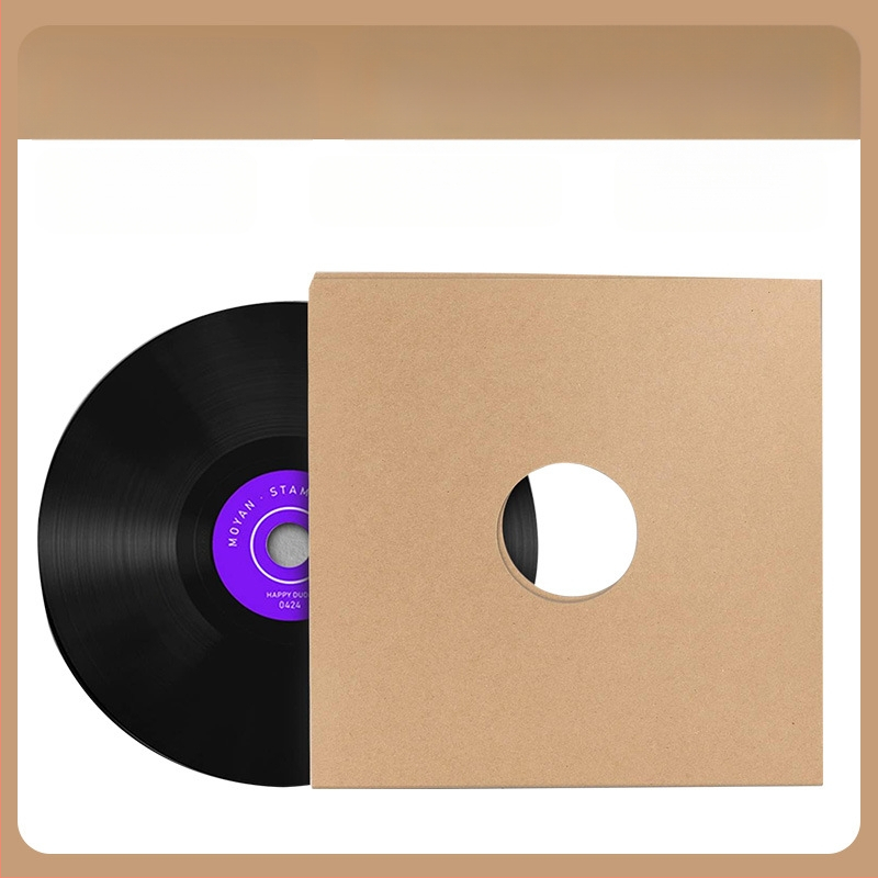 Kraftpopierinis maišelis, vokų dėžutė, dokumentų spausdinimo fabrikas, rudas įrašų vidinis dėžutės plokščia juoda plėvelė, kompaktinių diskų apsauginis dangtelis