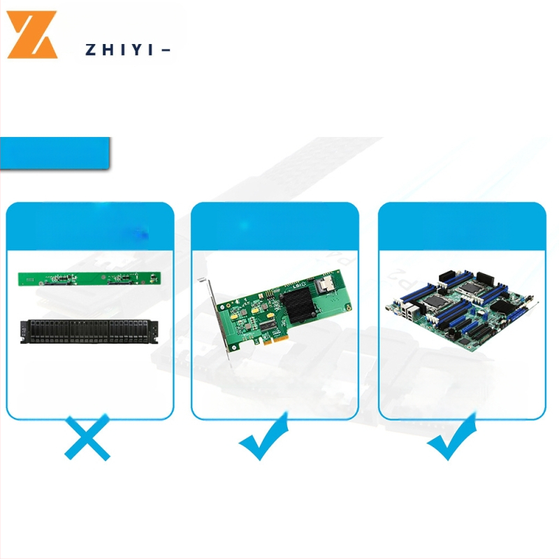 Mini SAS 8087 kuni 4 SATA SAS 36p kuni SATA3.0 SSD andmekaabel edasisuunas