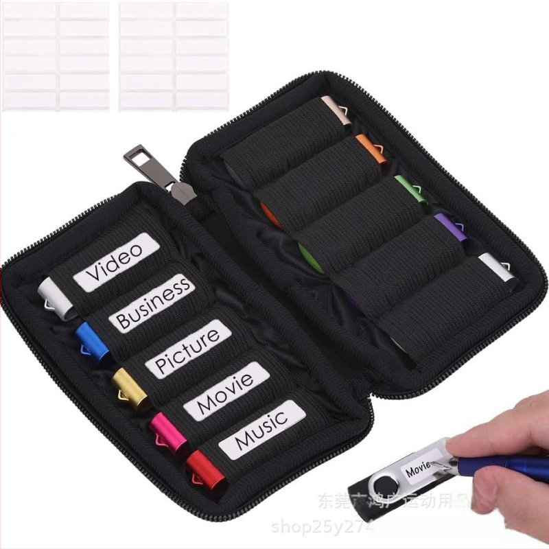 Niršanas materiāli USB zibatmiņas disks U vairoga uzglabāšanas pārnēsājams 6 karšu U diska biznesa soma 10 karšu lielas ietilpības USB zibatmiņas disks melns aizsargapvalks