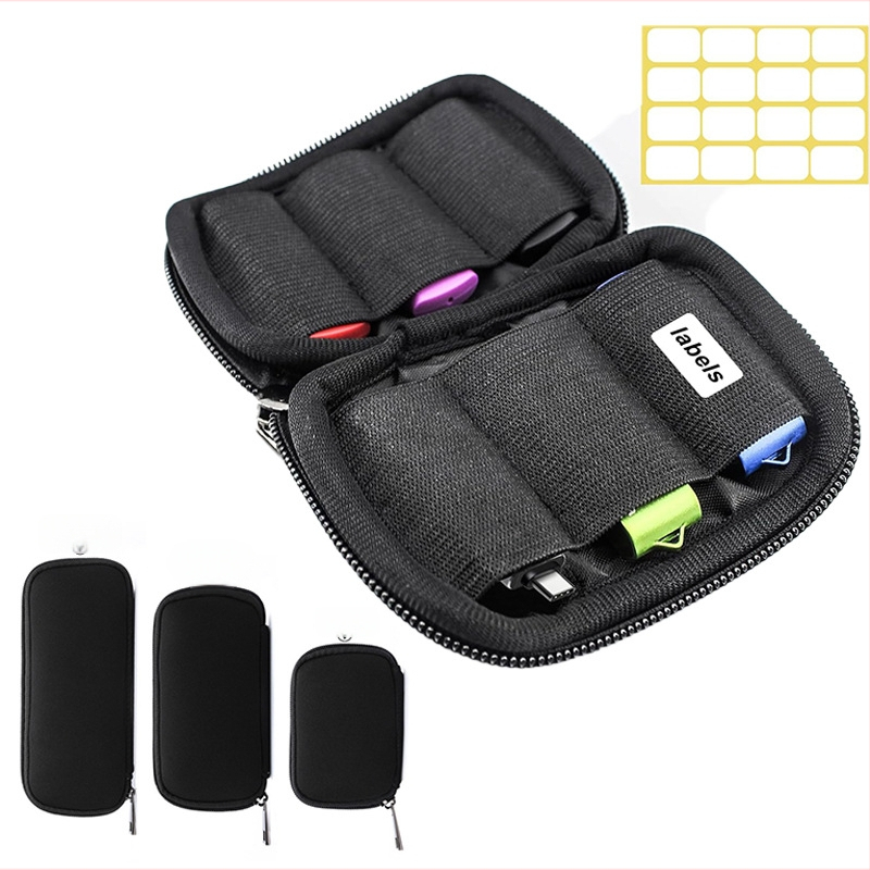 Sukeldumistarbed USB-mälupulk U-kilbiga kaasaskantav 6 kaardiga U-ketta ärikott 10 kaardiga suure mahutavusega USB-mälupulk must kaitseümbris