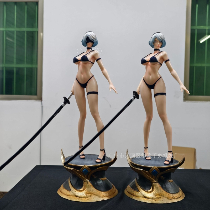 Nier:Automata Nier:Automata Lahe karu ujumistrikoo 2B Kahepealine skulptuurfiguuri mudelkingitus