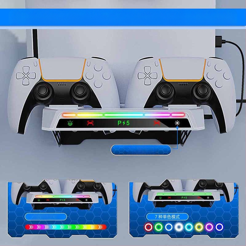 PS5pro/PS5slim/PS5 host universaalne seinakinnitus PS5 käepidemele, laadimisele, peakomplekti hoidikule YZC-505