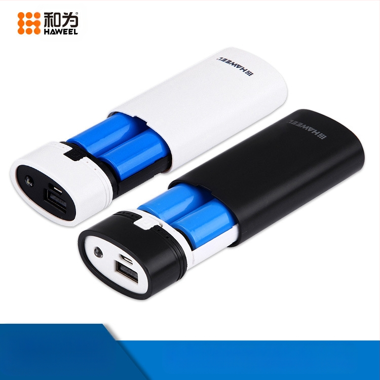 Piiriülene 2-elemendiline 18650 laetav akukarp isetehtud mitmeotstarbeline kahe USB-pordiga LCD-ekraaniga mobiilne toiteplokk