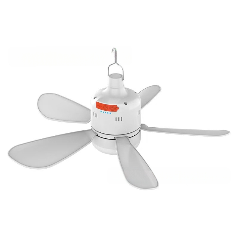 Mažas lubinis ventiliatoriaus lempos lovos bendrabučio tylus USB įkraunamas ventiliatorius lauko stovyklavimo stiliaus palapinė mini ilgaamžė ventiliatoriaus lempa