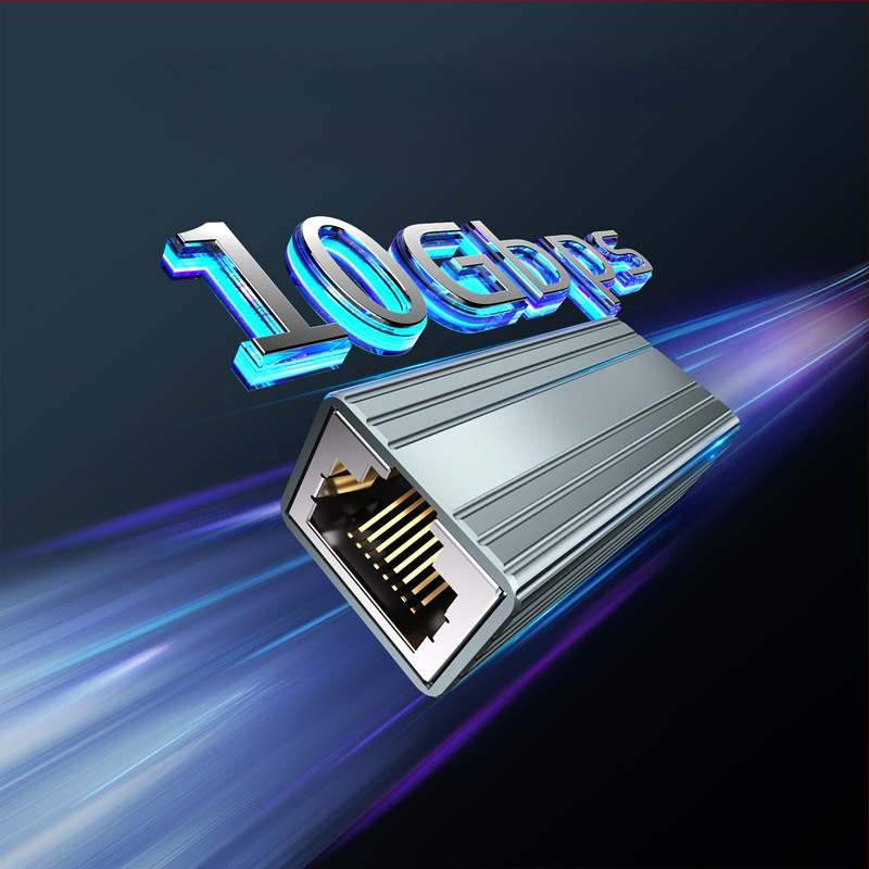 Super 6 klasės ekranuojantis dviejų galvų tinklo prievado adapteris RJ45 „Network Direct“ 10 gigabitų tinklo laidų prijungimo galvutės ilgintuvas