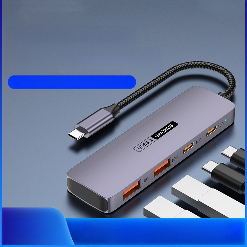 „TypeC10G Expansion 2A2C“ nešiojamojo kompiuterio, planšetinio kompiuterio, mobiliojo telefono atjungimo keitiklis, USB 3.2 šakotuvo prijungimo stotelė