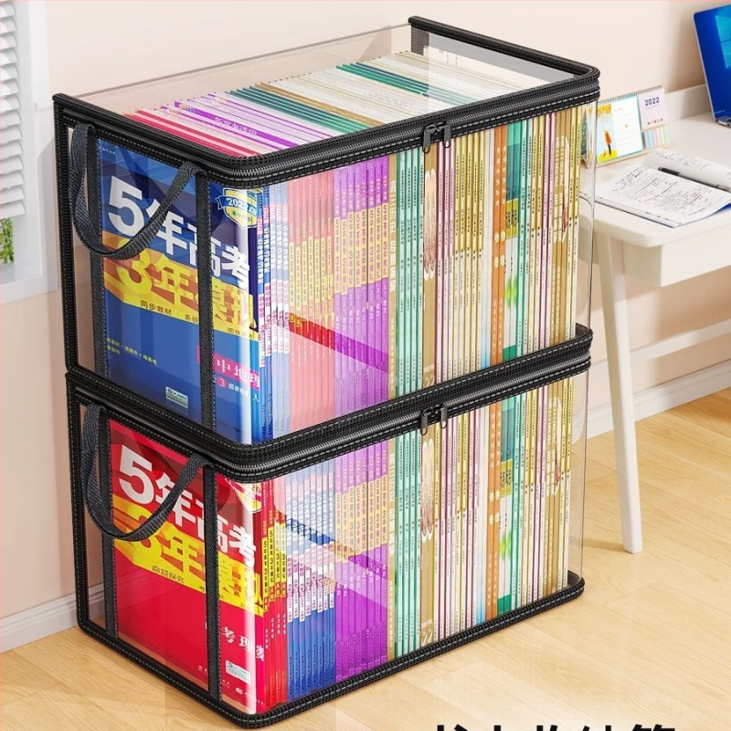 Hulgimüük PVC raamatute hoiukott õpilastele kaasaskantav mitmeotstarbeline veekindel ja tolmukindel viimistlusega suure mahutavusega paksendatud hoiukott