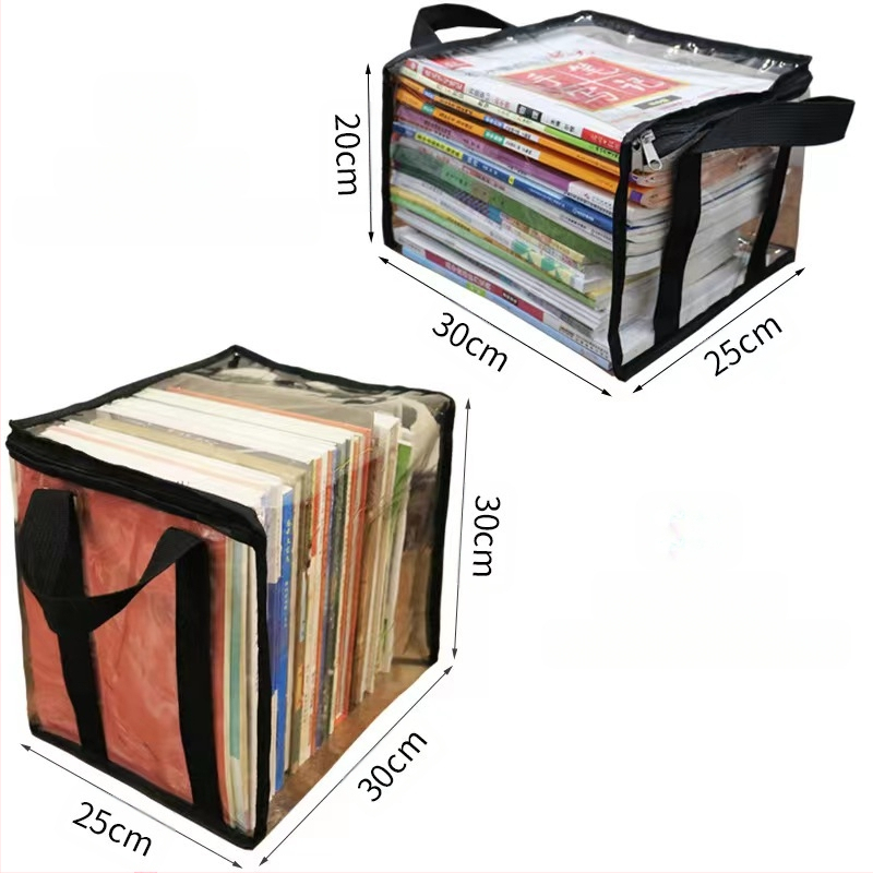 Hulgimüük PVC raamatute hoiukott õpilastele kaasaskantav mitmeotstarbeline veekindel ja tolmukindel viimistlusega suure mahutavusega paksendatud hoiukott