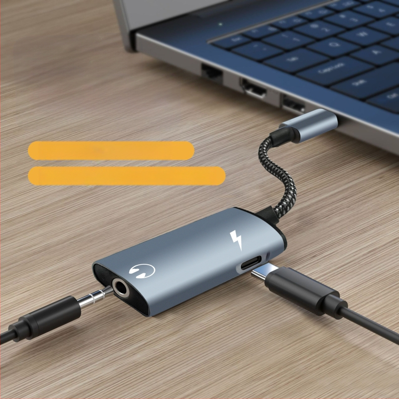 Tinka C tipo skaitmeniniam DAC garso į 3,5 mm adapteriui, 2 viename skambučių greito įkrovimo suderinamam PD adapteriui