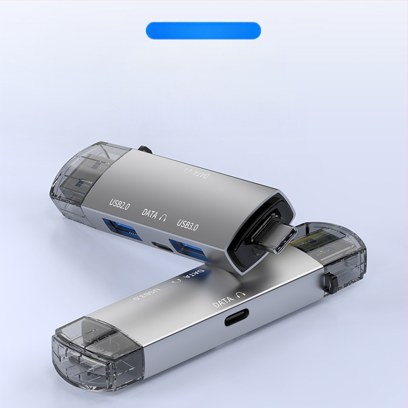 Daugiafunkcis kortelių skaitytuvas „viskas viename“ USB sąsajos ilgintuvas mobiliajam telefonui, kompiuteriui, didelės spartos kortelių skaitytuvo šakotuvas