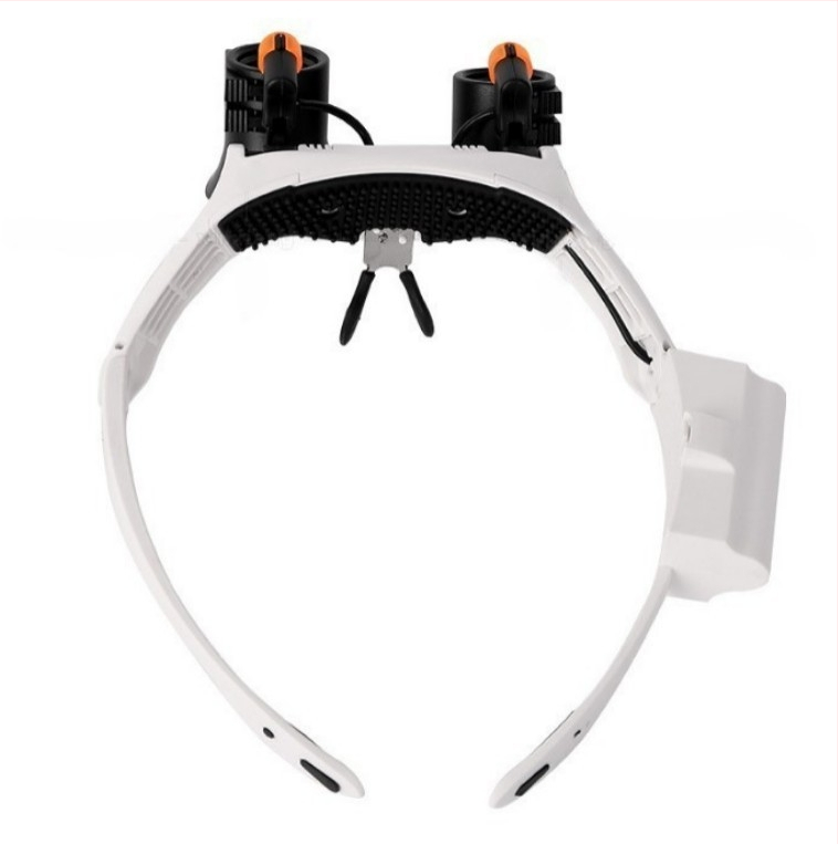 Šaltos ir šiltos šviesos LED lempos keitimas 21 tipo didinimo derinys tikslus dalių aptikimas laikrodžių remontas ant galvos tvirtinamas didinamasis stiklas